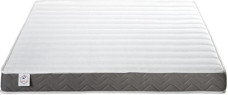 DREAMEA Vente-unique Schuimmatras 160 x 200 cm 7 zones + vormgeheugen + ademende 3D-stof van 18 cm HEAVEN van L 200 cm x H 18 cm x D 160 cm