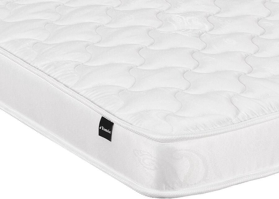 Vente-unique Set 90 x 190 cm lattenbodem + matras van schuim van 15 cm dik DANAE II van YSMÉE L 190 cm x H 25 cm x D 90 cm - Foto 6