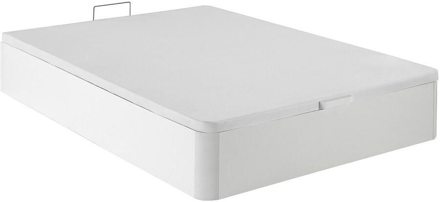 Vente-unique Bedset 160 x 200 cm Witte bedbodem met opbergruimte + matras van schuim met hoge dichtheid HEAVEN van DREAMEA L 200 cm x H 30 cm x D 160 cm - Foto 5