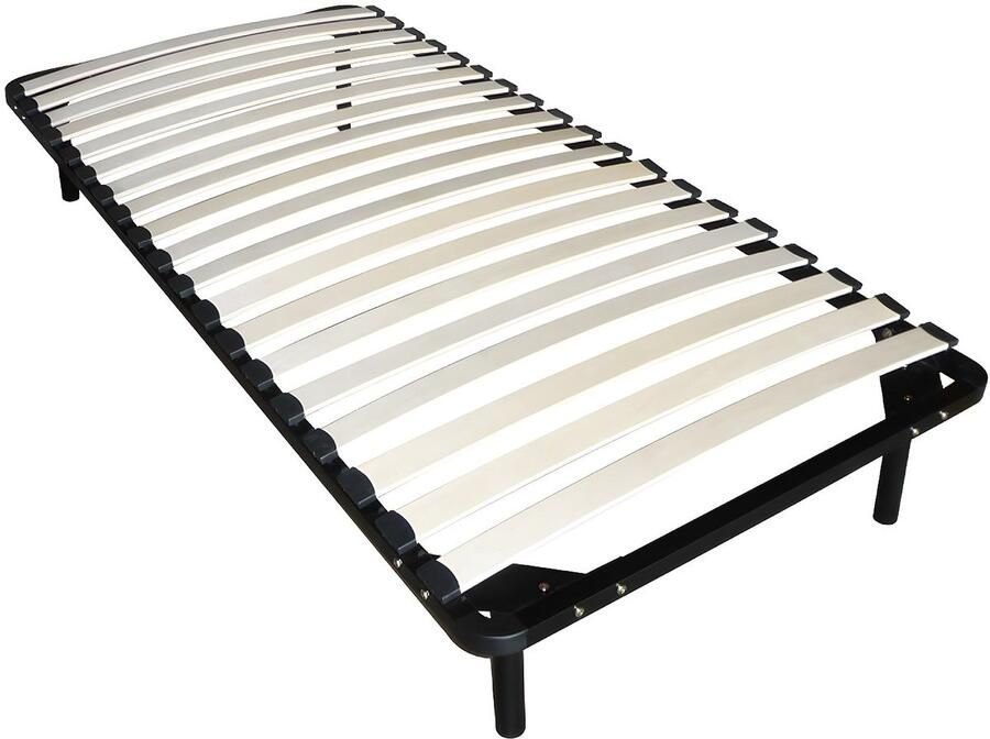 Vente-unique Set 90 x 190 cm lattenbodem + matras van schuim van 15 cm dik DANAE II van YSMÉE L 190 cm x H 25 cm x D 90 cm - Foto 5