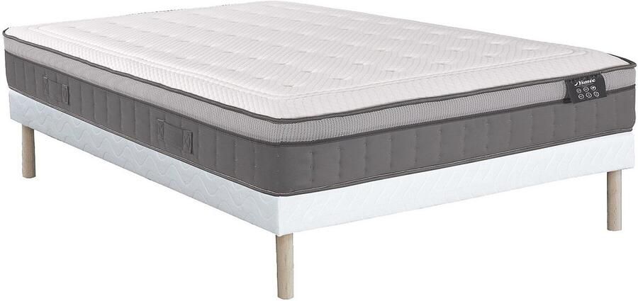 Vente-unique Set bedbodem + matras met pocketveren 7 zones en schuim met vormgeheugen ASGARD van YSMÉE 30 cm dik 160 x 200 cm L 200 cm x H 31 cm x D 160 cm - Foto 2