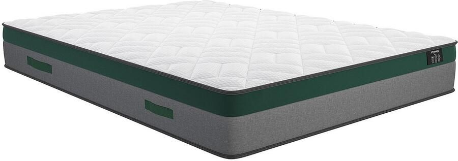 Vente-unique Set lattenbodem en matras met pocketveren dikte 22cm PRESTIGE van YSMÉE 140 x 190 cm L 190 cm x H 25 cm x D 140 cm - Foto 11