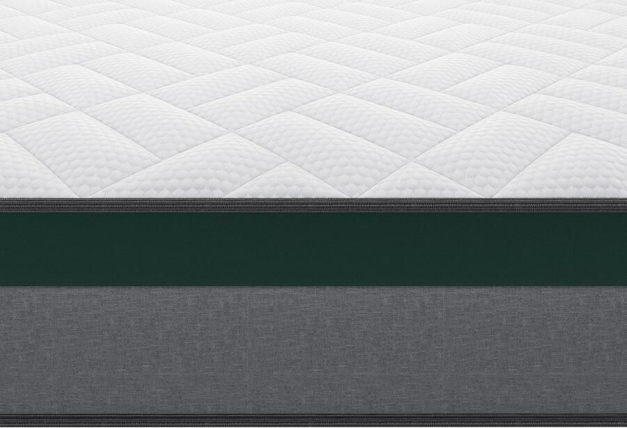 Vente-unique Set lattenbodem en matras met pocketveren dikte 22cm PRESTIGE van YSMÉE 140 x 190 cm L 190 cm x H 25 cm x D 140 cm - Foto 6