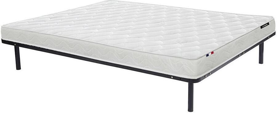 Vente-unique Set lattenbodem + schuimmatras ZEUS van DREAMEA 15 cm dik 140 x 200 cm L 200 cm x H 25 cm x D 140 cm - Foto 4