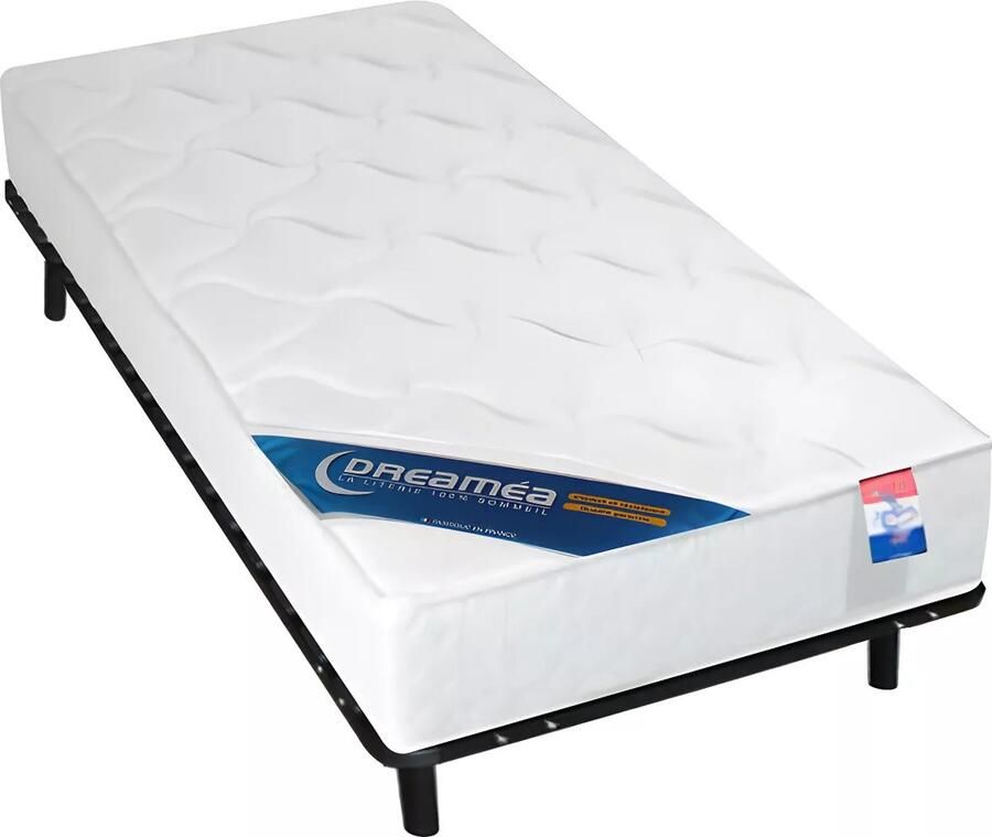 Vente-unique Set lattenbodem + schuimmatras ZEUS van DREAMEA 15 cm dik 90 x 200 cm L 200 cm x H 25 cm x D 90 cm - Foto 3