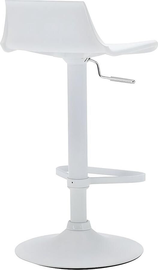 Vente-unique Set van 2 barkrukken CALAS Polypropyleen wit L 45 cm x H 95.5 cm x D 45 cm - Foto 3