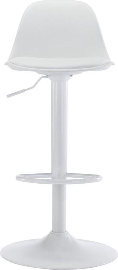 Vente-unique Set van 2 barkrukken van polypropyleen en metaal Wit XAFI L 41 cm x H 101.5 cm x D 39 cm - Foto 4