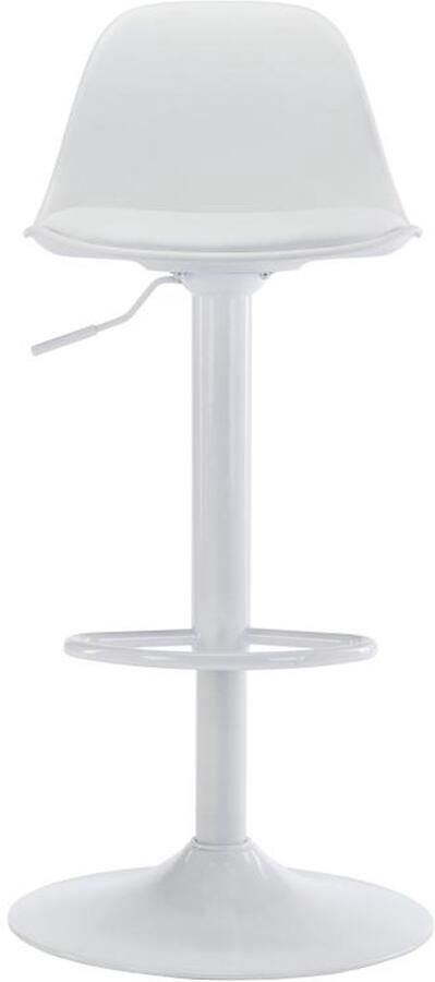 Vente-unique Set van 2 barkrukken van polypropyleen en metaal Wit XAFI L 41 cm x H 101.5 cm x D 39 cm - Foto 3