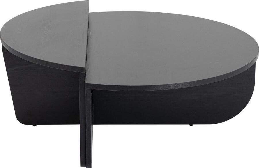 Vente-unique Set van 2 salontafels Zwart ALOEVA L 90 cm x H 30 cm x D 90 cm - Foto 2