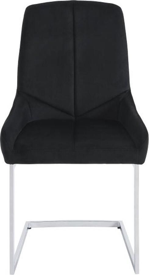Vente-unique Set van 2 stoelen van velours en metaal Zwart BERLONA L 53 cm x H 96 cm x D 58 cm - Foto 2