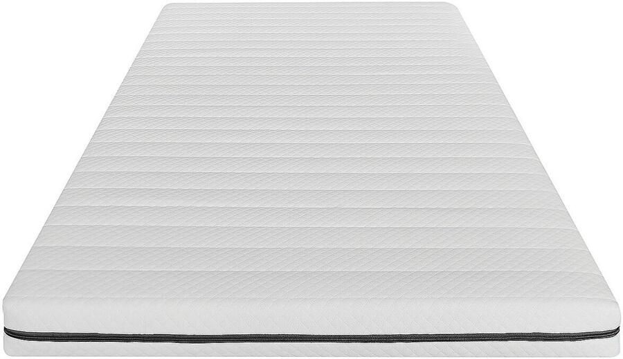 Vente-unique Set van lattenbodem en matras – 90 x 190 cm – Kern van schuim met afneembare tijk – 10 cm dik – NASUS van DREAMEA L 190 cm x H 25 cm x D 90 cm - Foto 4