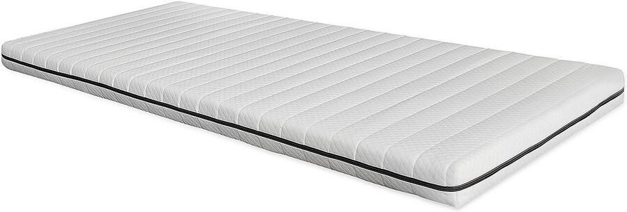 Vente-unique Set van lattenbodem en matras – 90 x 190 cm – Kern van schuim met afneembare tijk – 10 cm dik – NASUS van DREAMEA L 190 cm x H 25 cm x D 90 cm - Foto 4