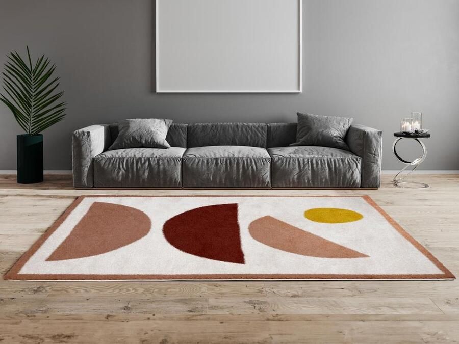 Vente-unique Shaggy design-tapijt met abstracte motieven 160 x 230 cm Meerdere kleuren MYNIO L 230 cm x H 3 cm x D 160 cm