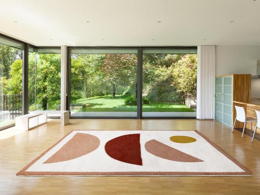 Vente-unique Shaggy design-tapijt met abstracte motieven 200 x 290 cm Meerdere kleuren MYNIO L 290 cm x H 3 cm x D 200 cm