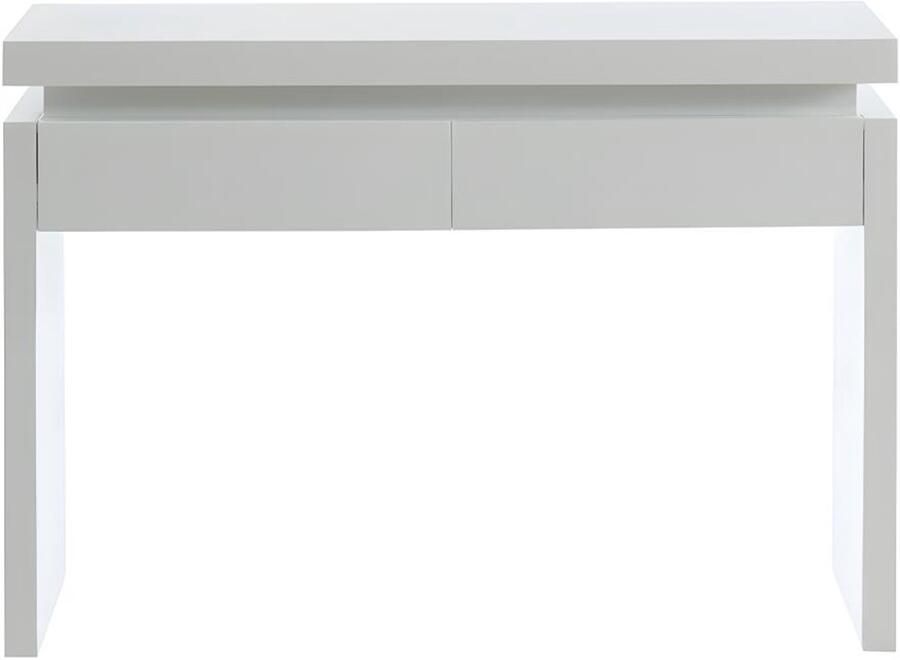 Vente-unique Sidetable EMERSON Met led-verlichting 2 lades Wit gelakt MDF L 120 cm x H 83 cm x D 40 cm