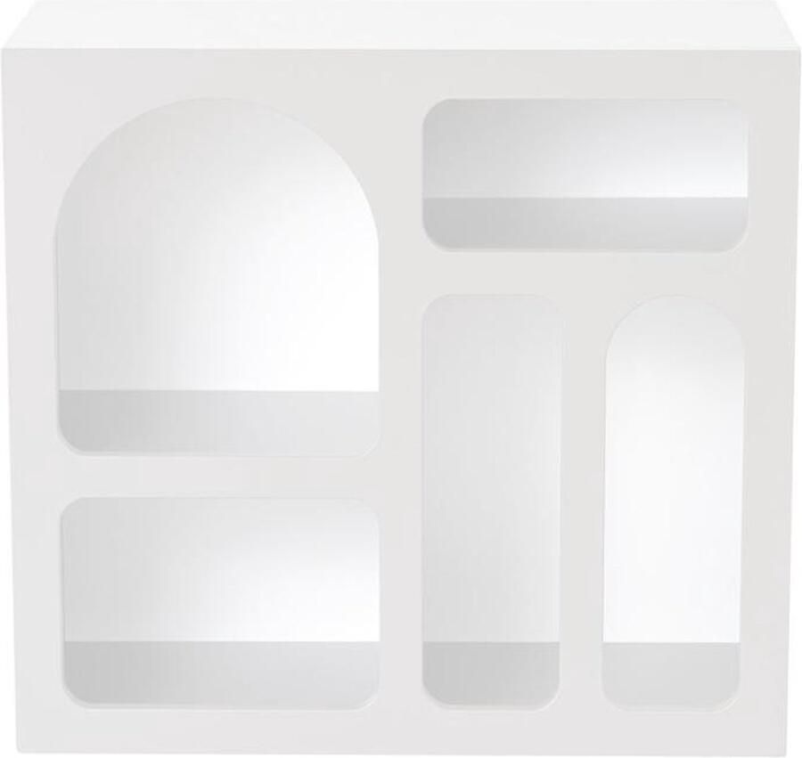 Vente-unique Sidetable met 5 nissen Wit LUELA L 80 cm x H 74 cm x D 37 cm - Foto 2