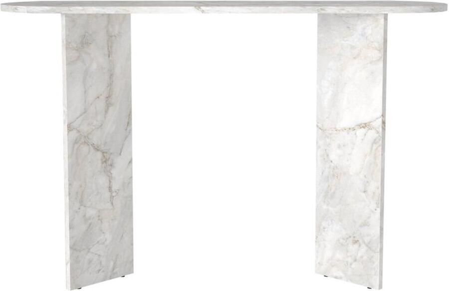 Vente-unique Sidetable Witte marmerlook TOPANIA
