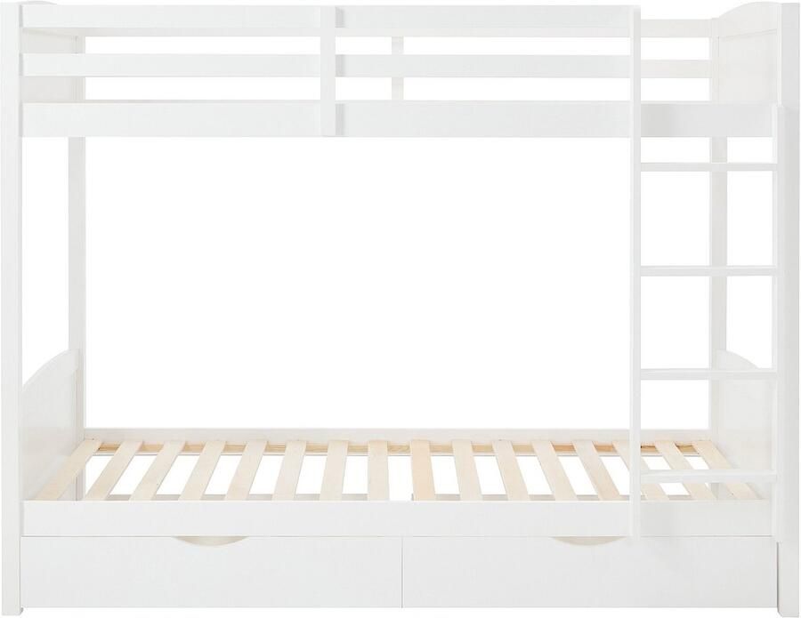 Vente-unique Stapelbed hout wit 90 x 200 cm LIMODARA - Foto 2