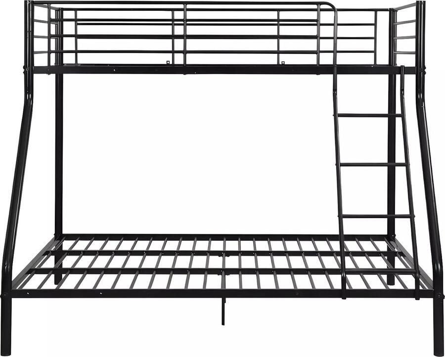Vente-unique Stapelbed ELEVATIO IV 90 en 140 x 190 cm Staal Zwart L 199 cm x H 163 cm x D 147 cm