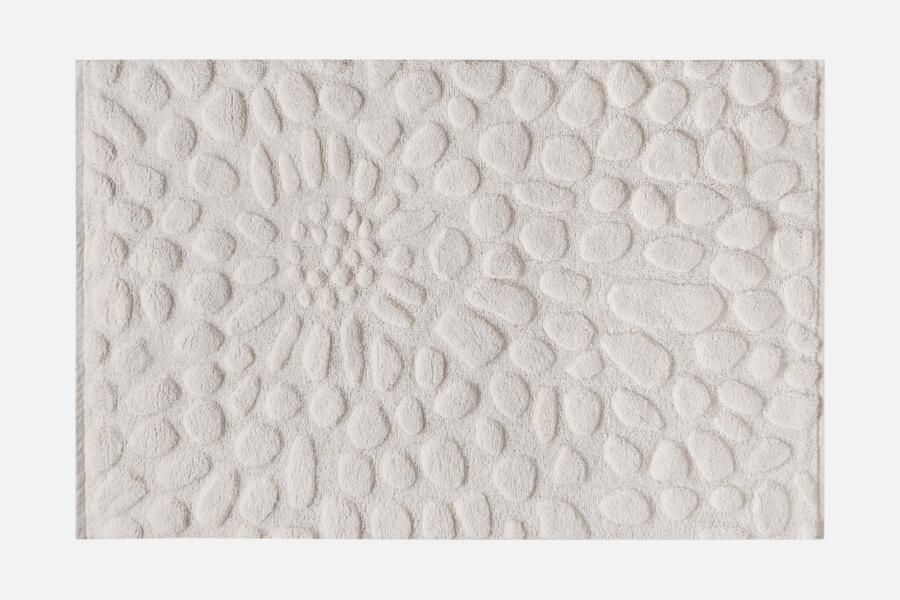 Vente-unique Tapijt met reliëf van 100% handgetufte wol met reliëfeffect 160 x 230 cm Ivoorwit ORABEL L 160 cm x H cm x D 230 cm