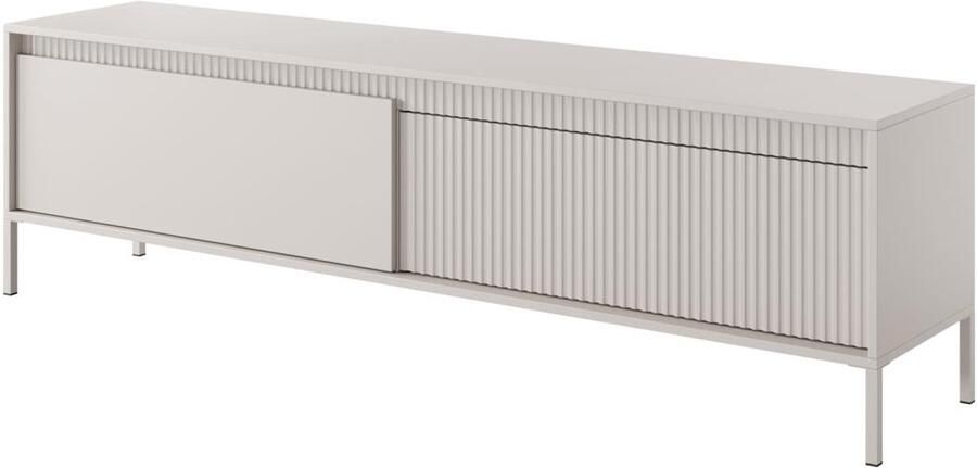 Vente-unique Tv-meubel met 2 deuren van MDF Beige NURSEMA