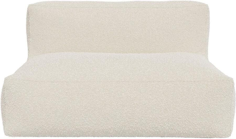 Vente-unique Tweezitsbank van beige boucléstof NOUMARA L 135 cm x H 80 cm x D 95 cm - Foto 3