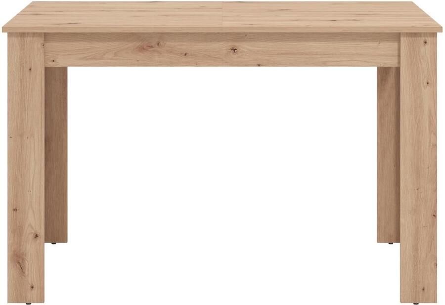 Vente-unique Uitschuifbare eettafel voor 4 tot 6 personen Lichte houtlook VENOLA L 160 cm x H 76.2 cm x D 80 cm