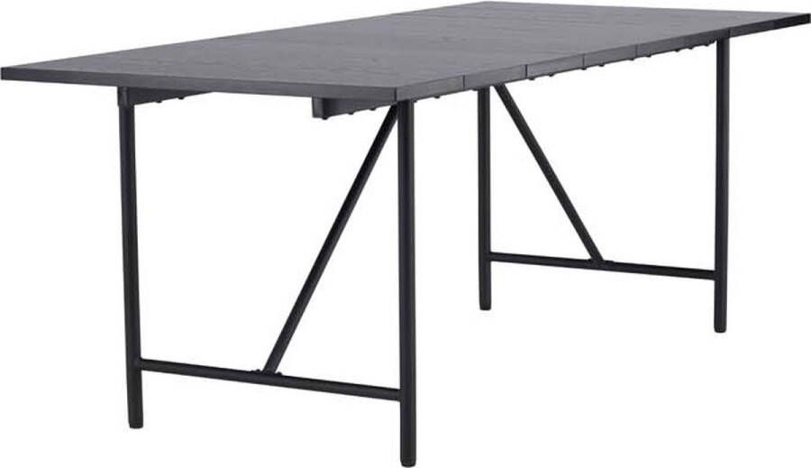 Venture Design Astrid eetkamertafel 90x200cm zwart - Foto 2