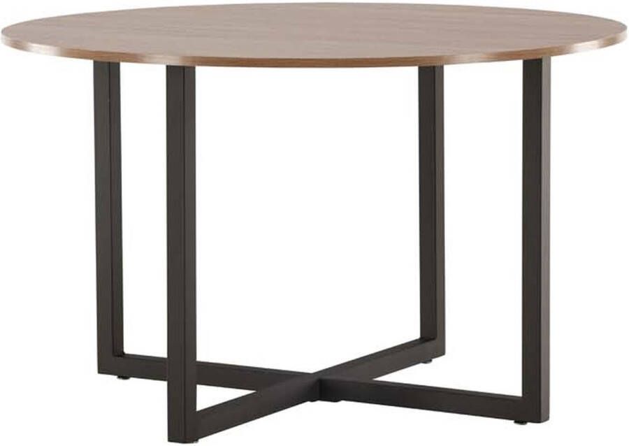 Venture Design Durango eetkamertafel Ø120cm walnoot decor
