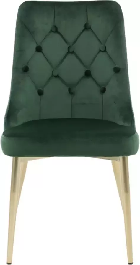 Venture Home Venture-Home-Eetkamerstoelen-2-st-Velvet-Deluxe-bosgroen-en-messing - Foto 3