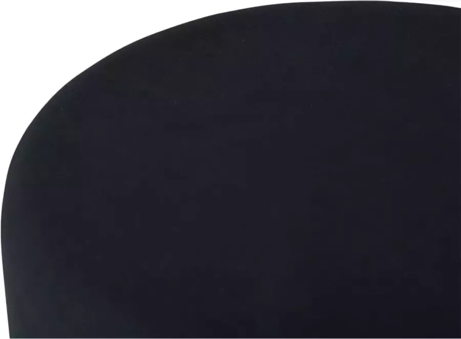 Venture Home Poef Pippi 45 5x45 5x46 5 cm fluweel zwart en koperkleur - Foto 1