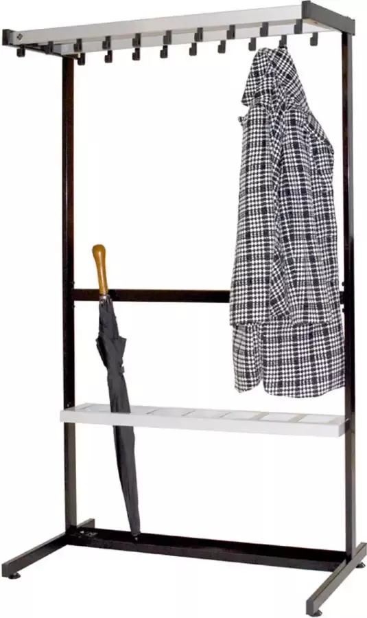 Vepabins Pro-Line vrijstaande Garderobe rek enkelzijdig 19 haken
