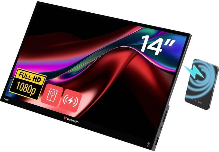 Verbatim 14 FHD Touch TFT incl. Power Bank 5000mAh Portable Screen