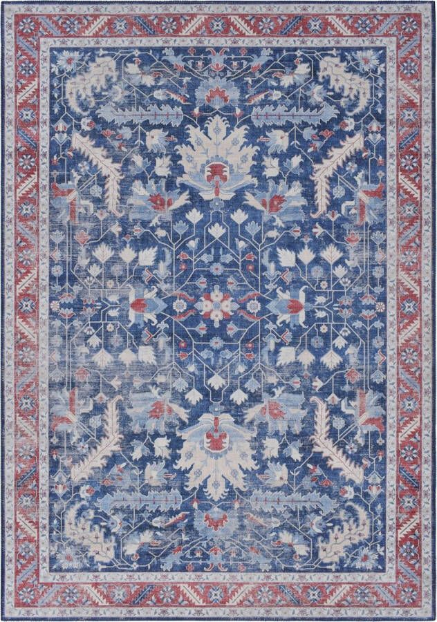 Vercai Rugs Fenix Collectie Laagpolig Vloerkleed Modern Tapijt met Vintage Ontwerp Chenille 160x230 cm