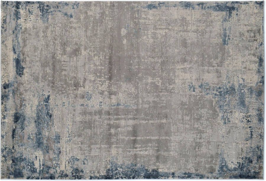 Vercai Rugs Invista Collectie Hoogpolig Vloerkleed Zacht Tapijt voor Woonkamer Polyester Grijs Blauw 80x150 cm - Foto 3