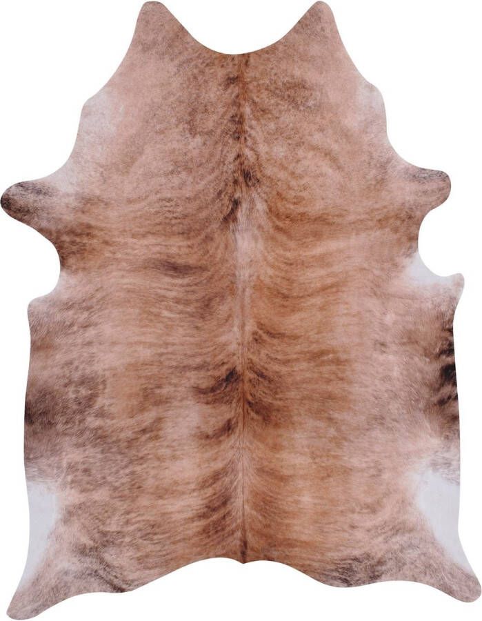 Vercai Rugs Nova Skins Collectie Laagpolig Vloerkleed Dierenhuid Tapijt met Zachte Aanraking Polyester Bruin 195x250 cm