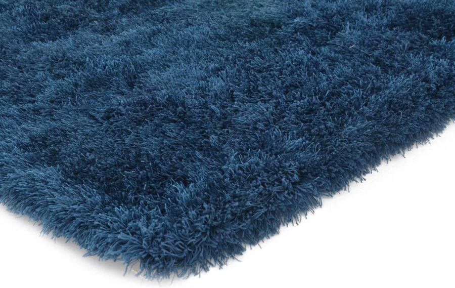 Vercai Rugs Soho Collectie Hoogpolig Vloerkleed Shaggy Tapijt voor Woonkamer Polyester Petrolblauw 80x150 cm