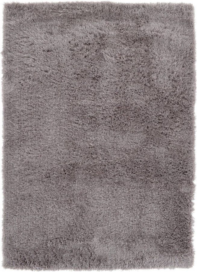 Vercai Rugs Soho Collectie Hoogpolig Vloerkleed Shaggy Tapijt voor Woonkamer Polyester Taupe 80x150 cm