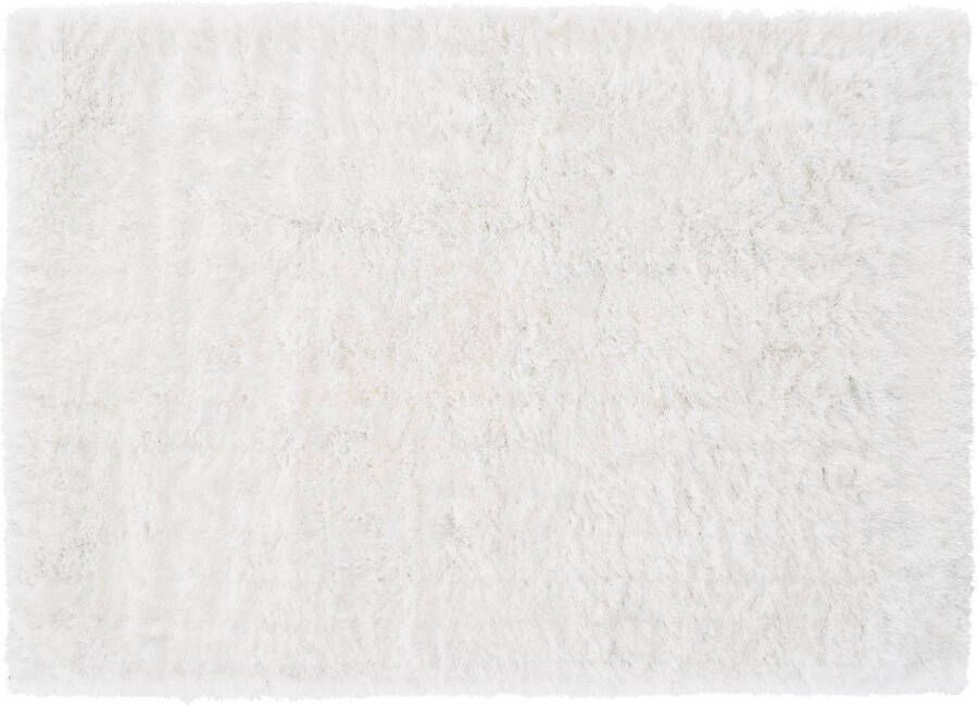 Vercai Rugs Soho Collectie Hoogpolig Vloerkleed Shaggy Tapijt voor Woonkamer Polyester Wit 80x150 cm
