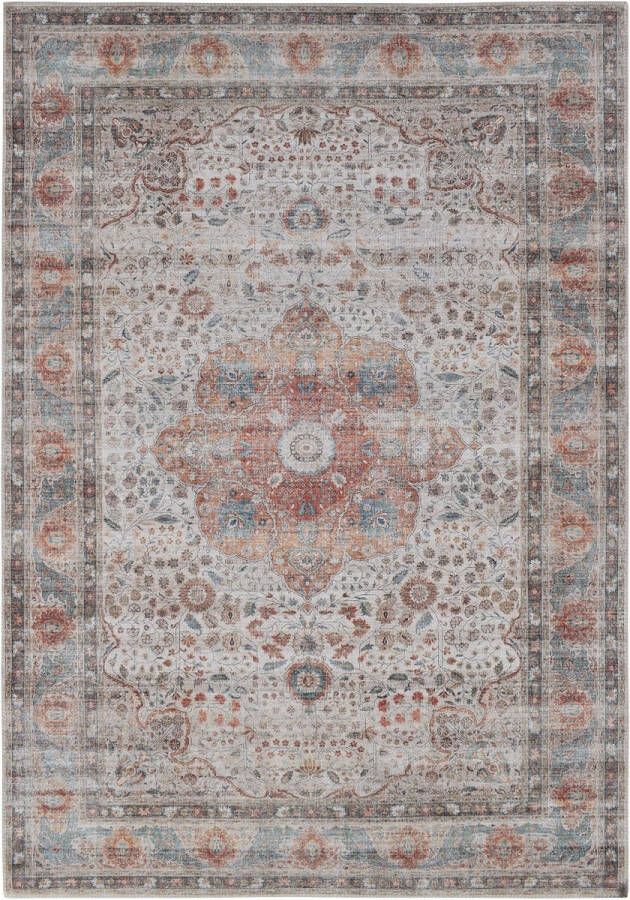 Vercai Rugs Toucan Collectie Laagpolig Vloerkleed Tapijt voor Woonkamer Machine Wasbaar Polyester Beige 200x290 cm