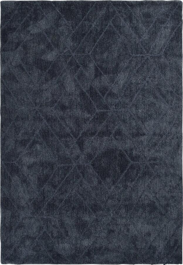 Vercai Rugs Jay Collectie Hoogpolig Vloerkleed Microfiber Tapijt voor Woonkamer Microfiber Polyester Blauw 190x275 cm