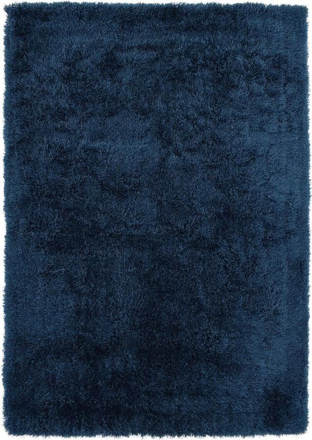 Vercai Rugs Soho Collectie Hoogpolig Vloerkleed Shaggy Tapijt voor Woonkamer Polyester Petrolblauw 200x290 cm