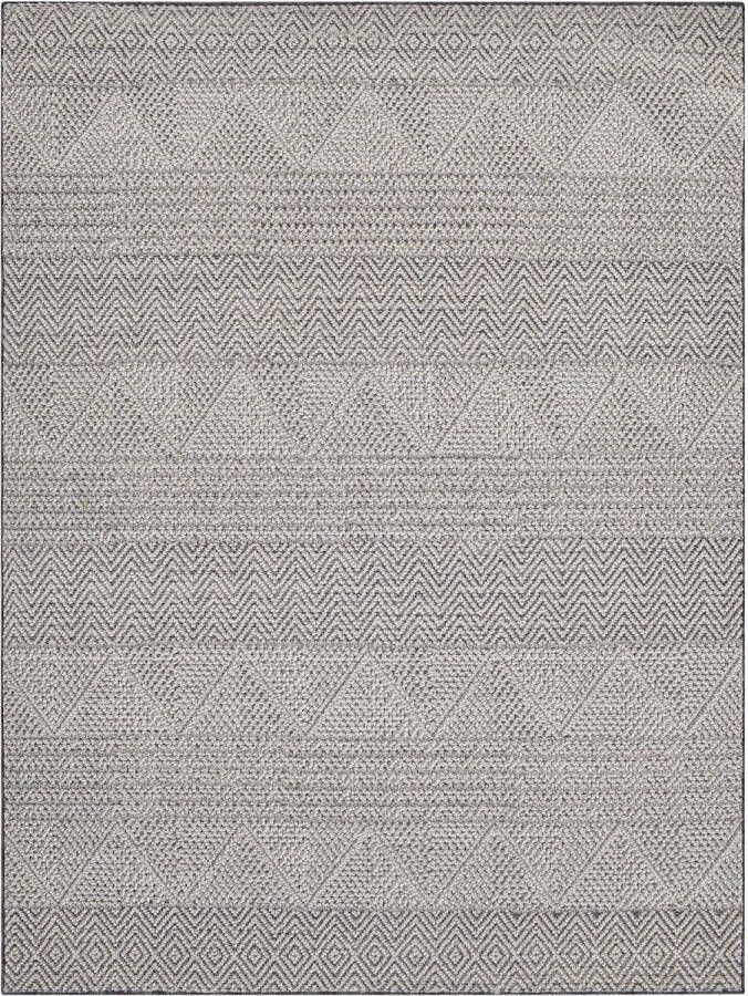 Vercai Rugs Crystal Collectie Hoogpolig Vloerkleed Polypropyleen Beige Lichtgrijs 120x170 cm