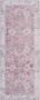 Vercai Rugs Fenix Collectie Laagpolig Vloerkleed Modern Tapijt met Vintage Ontwerp Chenille Roze 80x150 cm - Thumbnail 3