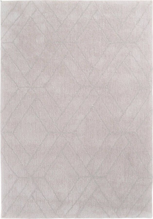 Vercai Rugs Jay Collectie Hoogpolig Vloerkleed Microfiber Tapijt voor Woonkamer Microfiber Polyester Ivoor 155x220 cm - Foto 2