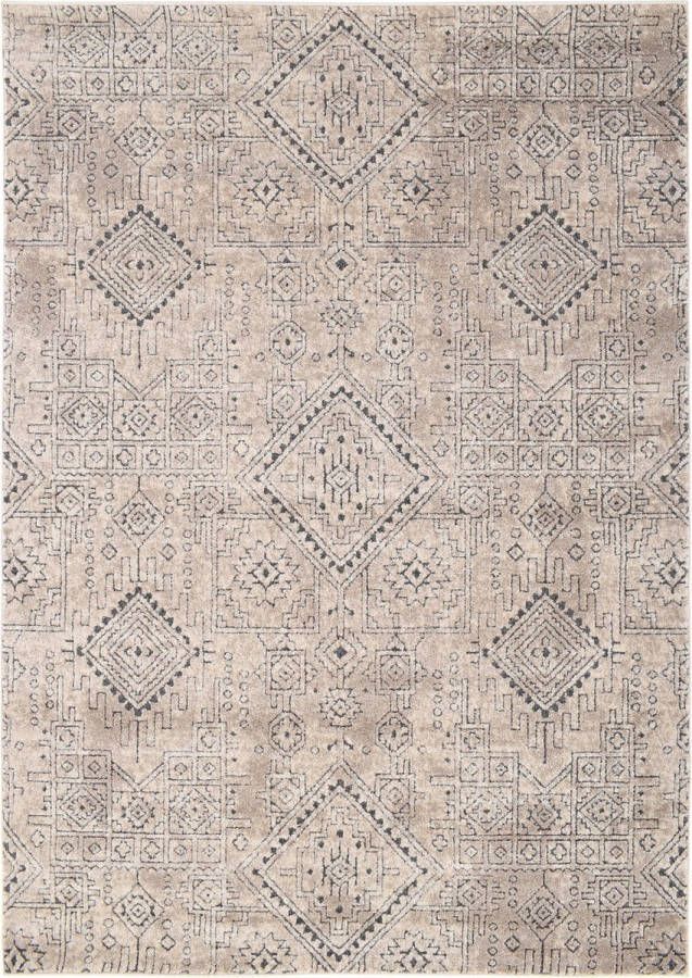 Vercai Rugs Trend Collectie Hoogpolig Vloerkleed Tapijt voor Woonkamer Polypropyleen Crème Beige 160x230 cm