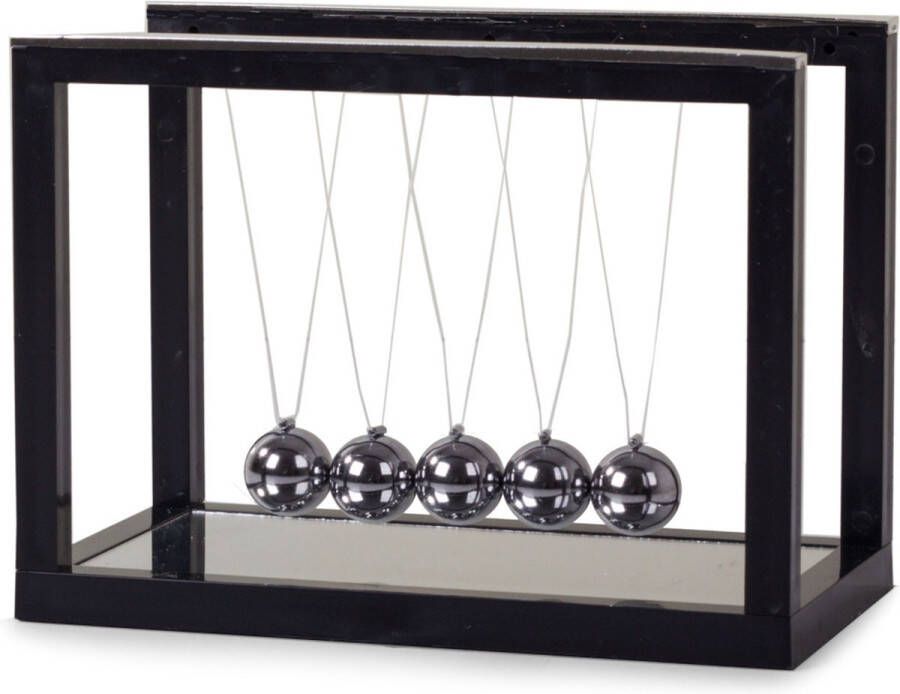 VERK GROUP Newton cradle Newton Pendel 5 balanceerballen voor op het bureau 20x11x15cm