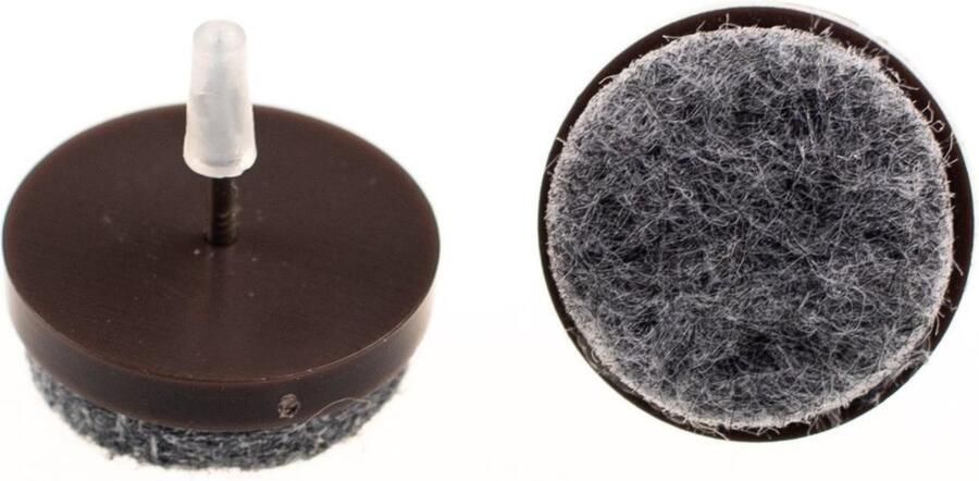 Verlofix Viltnagel Diameter 20mm Nylon Bruin 16 Stuks