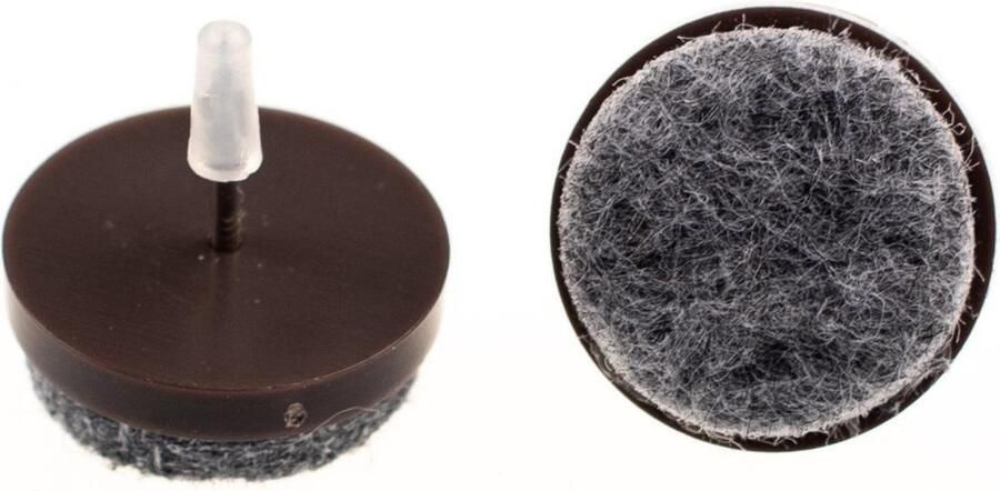 Verlofix Viltnagel Diameter 24mm Nylon Bruin 16 Stuks