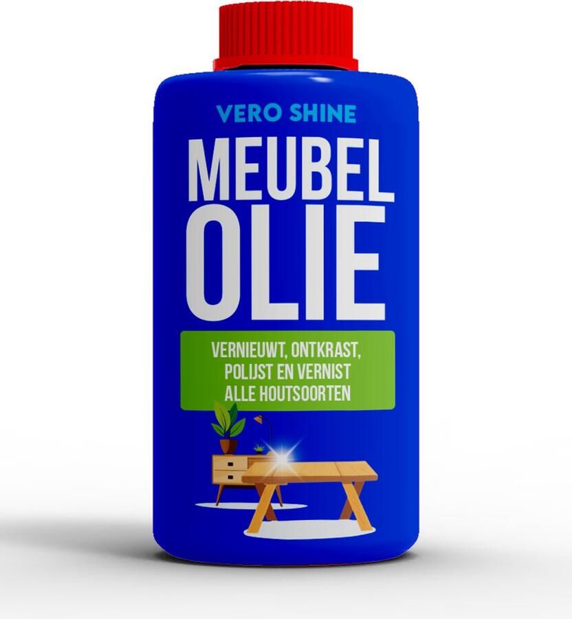 Vero Shine MeubelOlie (250ml) Meubelvernieuwer voor alle Hout Vernieuwt Ontkrast Polijst en Vernist